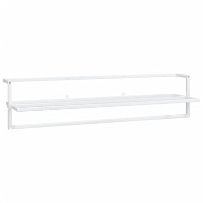 Towel Rack White 95x25x22 cm Iron