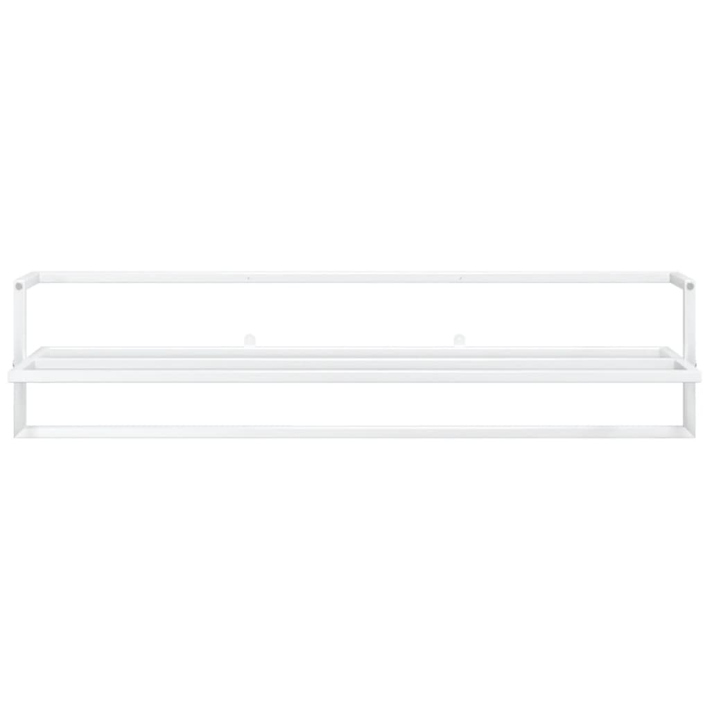 Towel Rack White 95x25x22 cm Iron
