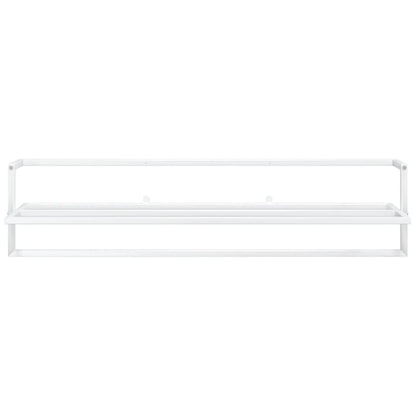 Towel Rack White 95x25x22 cm Iron