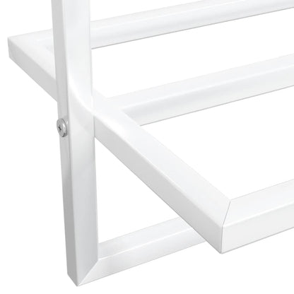 Towel Rack White 95x25x22 cm Iron