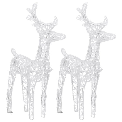 Reindeers & Sleigh Christmas Decoration 240 LEDs Acrylic
