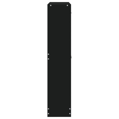 Shoe Cabinet Black 59x17x81 cm Engineered Wood