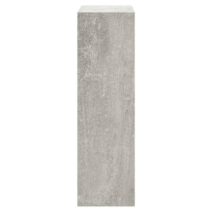 Shoe Cabinet Concrete Grey 63x24x81 cm Engineered Wood