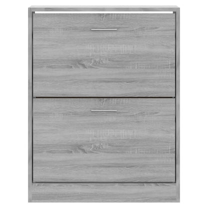 Shoe Cabinet Grey Sonoma 63x24x81 cm Engineered Wood