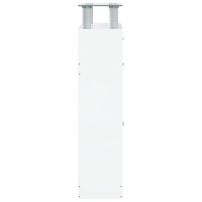 Shoe Cabinet High Gloss White 63x24x104 cm Engineered Wood