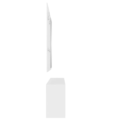 3-in-1 Shoe Cabinet Set White Engineered Wood