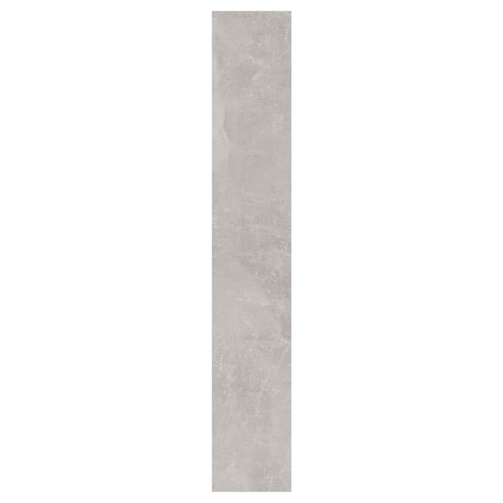 Shoe Cabinet with Mirror 3-Layer Concrete Grey 63x17x102.5 cm