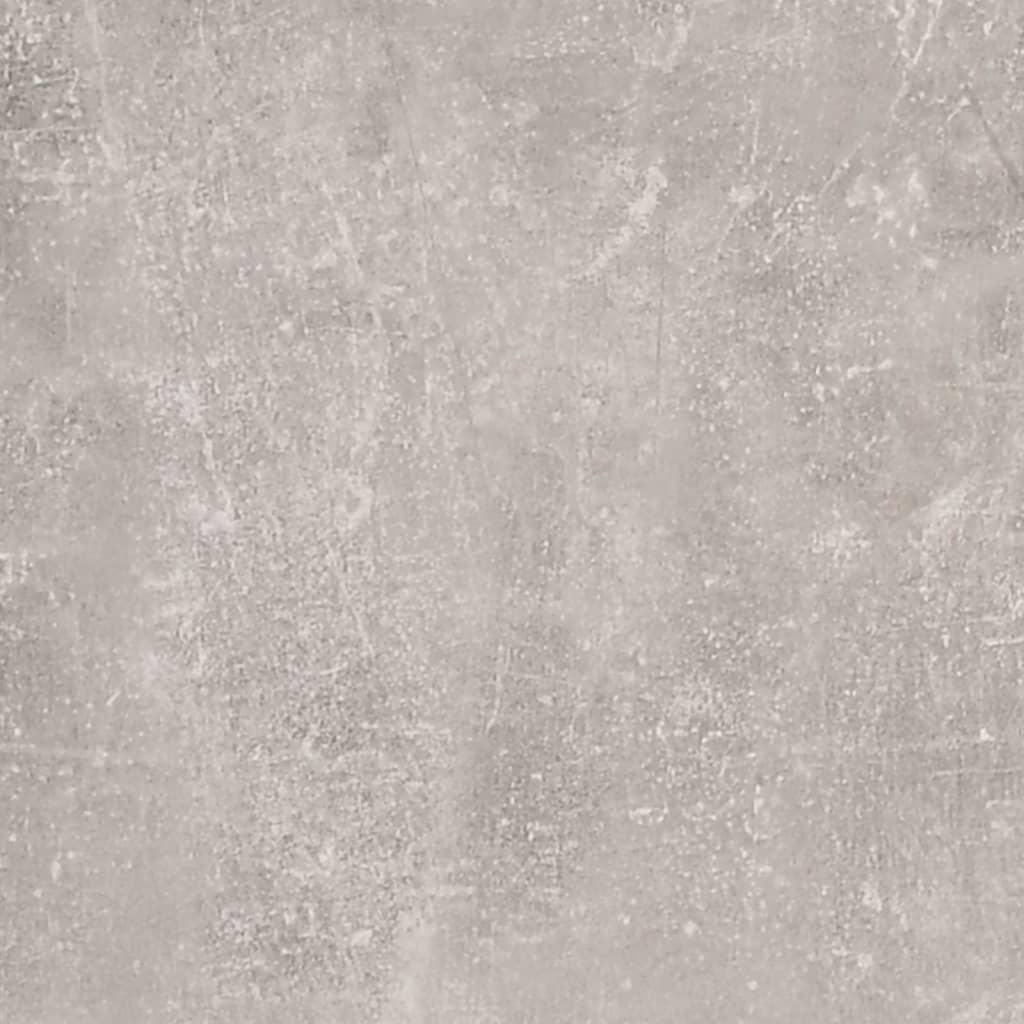 Shoe Cabinet with Mirror 3-Layer Concrete Grey 63x17x102.5 cm