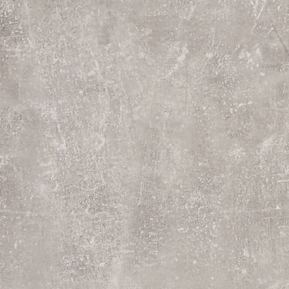 Shoe Cabinet with Mirror 3-Layer Concrete Grey 63x17x102.5 cm
