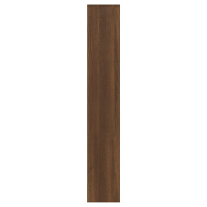 Shoe Cabinet with Mirror 3-Layer Brown Oak 63x17x102.5 cm