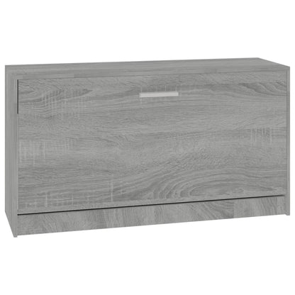 Shoe Bench Grey Sonoma 80x24x45 cm Engineered Wood