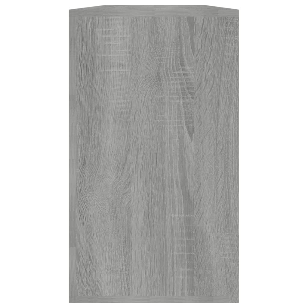 Shoe Bench Grey Sonoma 80x24x45 cm Engineered Wood