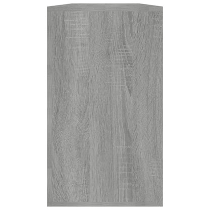 Shoe Bench Grey Sonoma 80x24x45 cm Engineered Wood