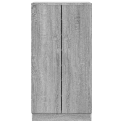 Shoe Cabinet Grey Sonoma 55x35x108 cm Engineered Wood