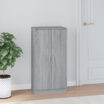 Shoe Cabinet Grey Sonoma 55x35x108 cm Engineered Wood