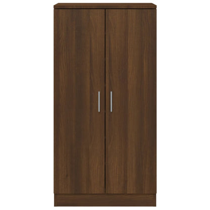 Shoe Cabinet Brown Oak 55x35x108 cm Engineered Wood