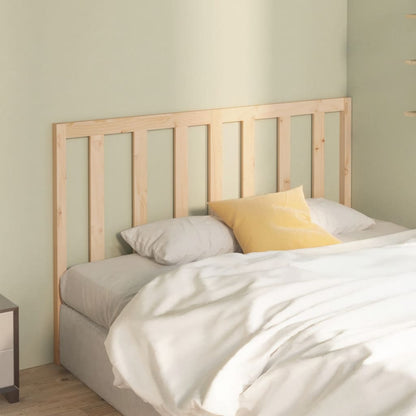 Bed Headboard 126x4x100 cm Solid Wood Pine