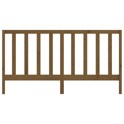 Bed Headboard Honey Brown 206x4x100 cm Solid Wood Pine