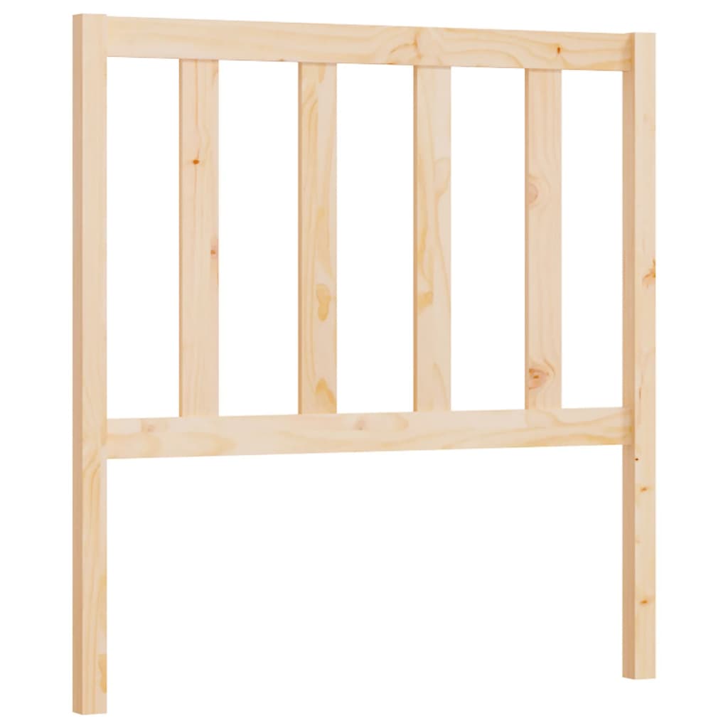 Bed Headboard 96x4x100 cm Solid Wood Pine