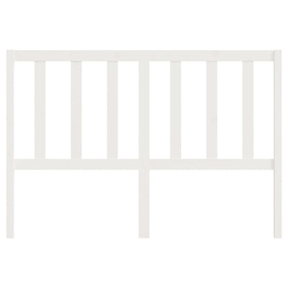 Bed Headboard White 156x4x100 cm Solid Wood Pine