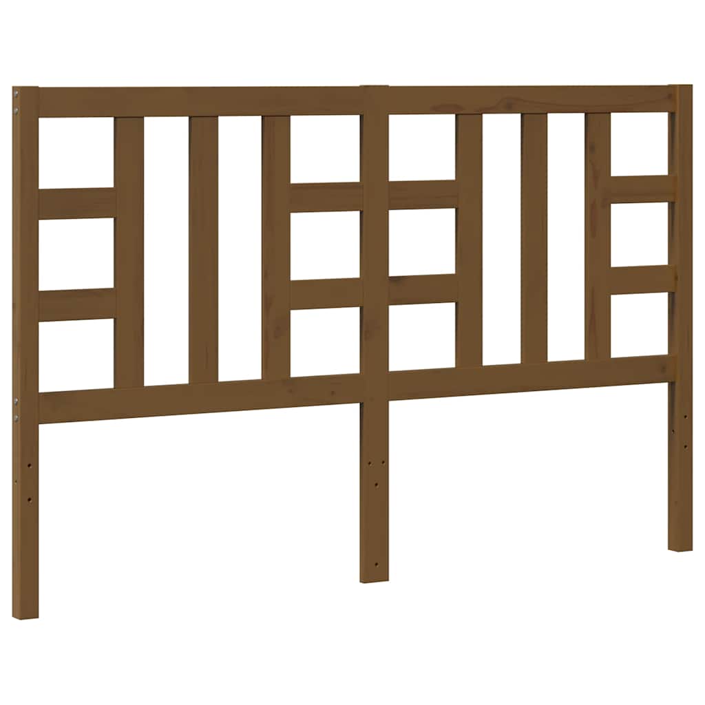 Bed Headboard Honey Brown 166x4x100 cm Solid Wood Pine