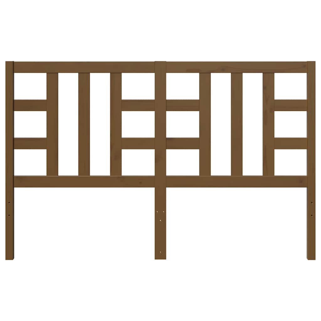 Bed Headboard Honey Brown 166x4x100 cm Solid Wood Pine