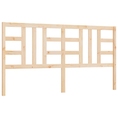 Bed Headboard 206x4x100 cm Solid Wood Pine