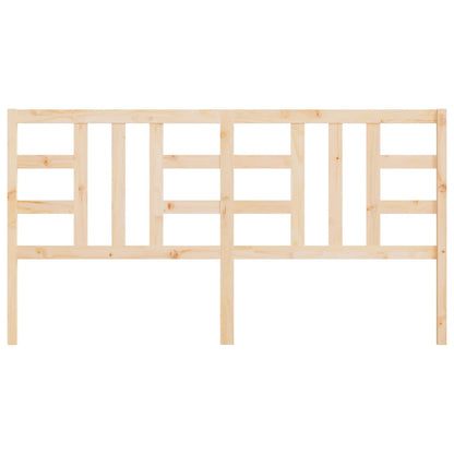 Bed Headboard 206x4x100 cm Solid Wood Pine