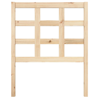 Bed Headboard 80.5x4x100 cm Solid Wood Pine