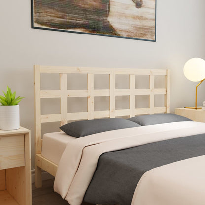 Bed Headboard 145.5x4x100 cm Solid Wood Pine