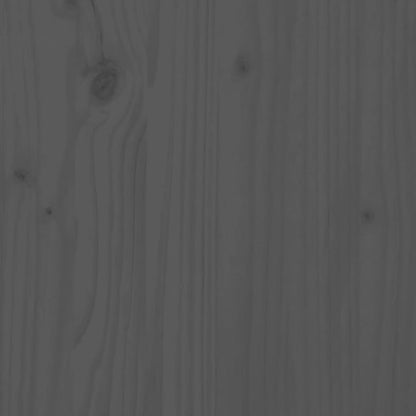 Bed Headboard Grey 125.5x4x100 cm Solid Pine Wood