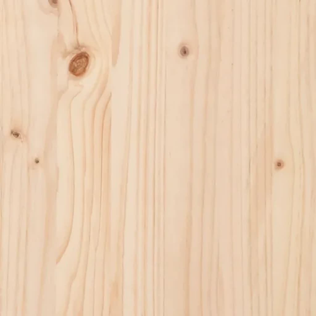 Bed Headboard 205.5x4x100 cm Solid Pine Wood