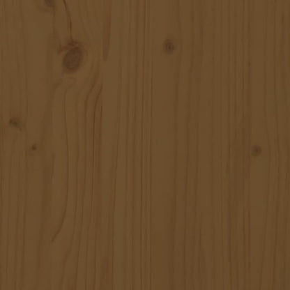 Bed Headboard Honey Brown 205.5x4x100 cm Solid Pine Wood