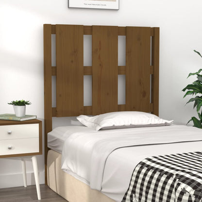 Bed Headboard Honey Brown 80.5x4x100 cm Solid Wood Pine