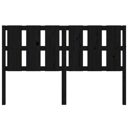 Bed Headboard Black 155.5x4x100 cm Solid Wood Pine