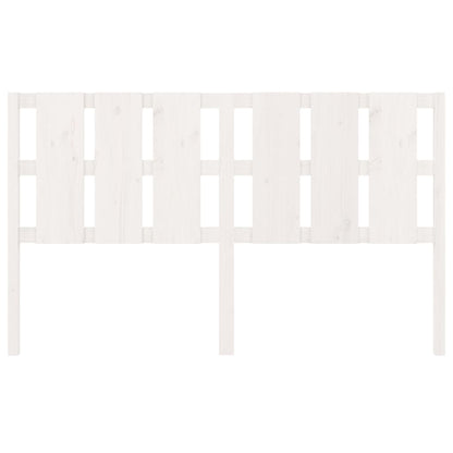 Bed Headboard White 165.5x4x100 cm Solid Wood Pine