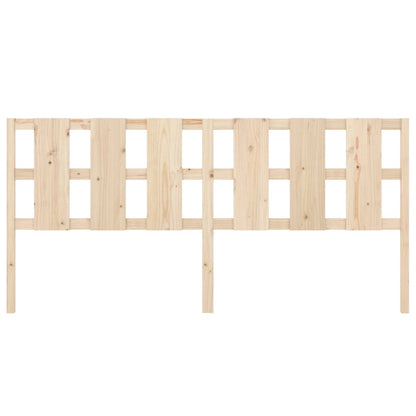 Bed Headboard 205.5x4x100 cm Solid Wood Pine