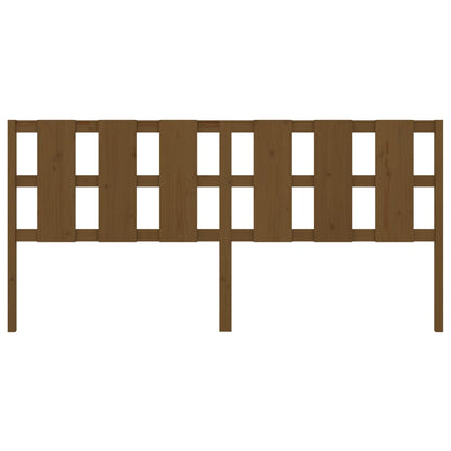 Bed Headboard Honey Brown 205.5x4x100 cm Solid Wood Pine