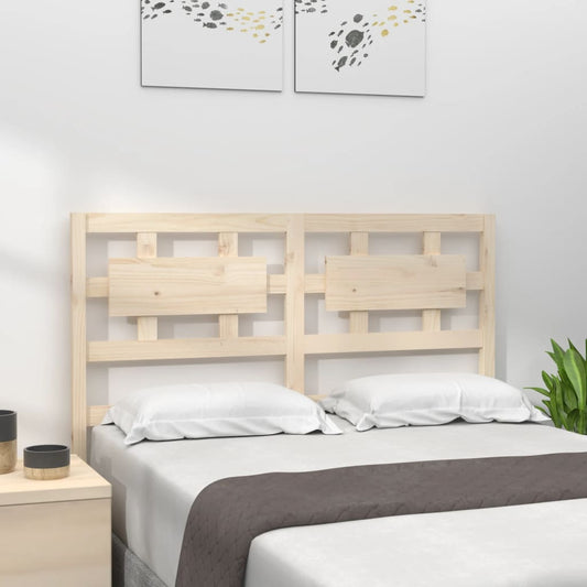 Bed Headboard 125.5x4x100 cm Solid Wood Pine