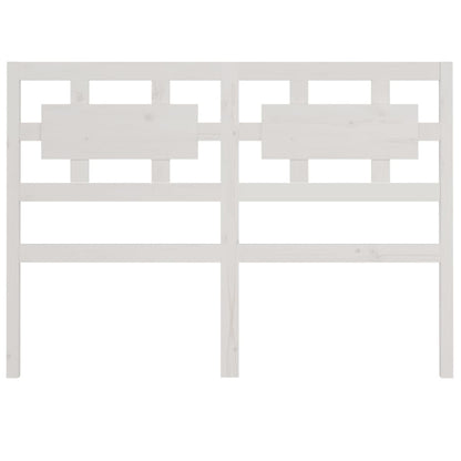 Bed Headboard White 125.5x4x100 cm Solid Wood Pine