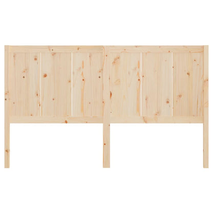 Bed Headboard 125.5x4x100 cm Solid Pine Wood