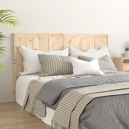 Bed Headboard 125.5x4x100 cm Solid Pine Wood