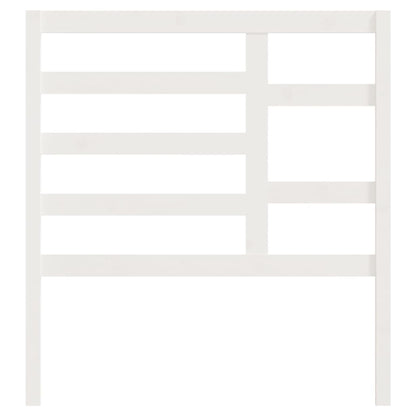 Bed Headboard White 81x4x104 cm Solid Wood Pine