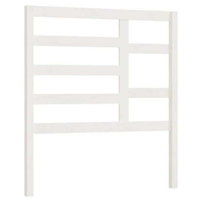 Bed Headboard White 96x4x104 cm Solid Wood Pine