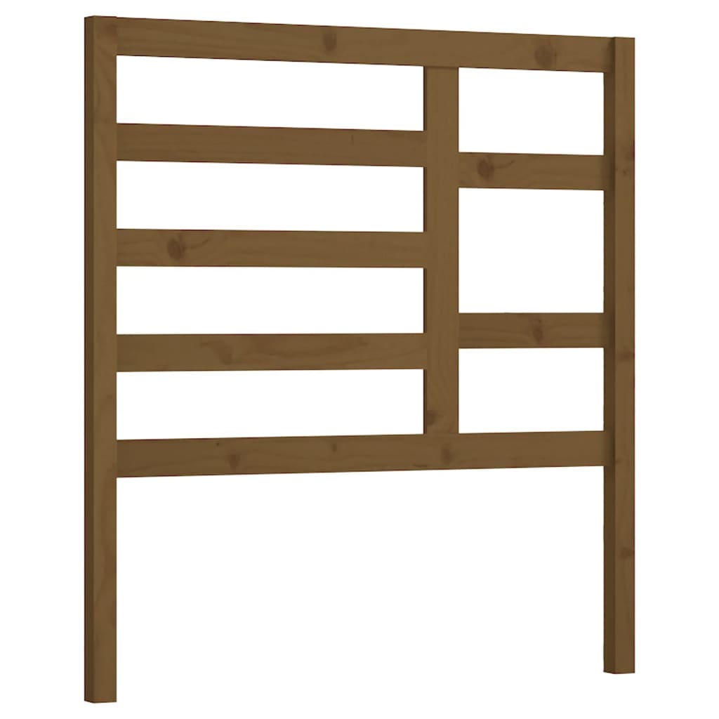 Bed Headboard Honey Brown 106x4x104 cm Solid Wood Pine