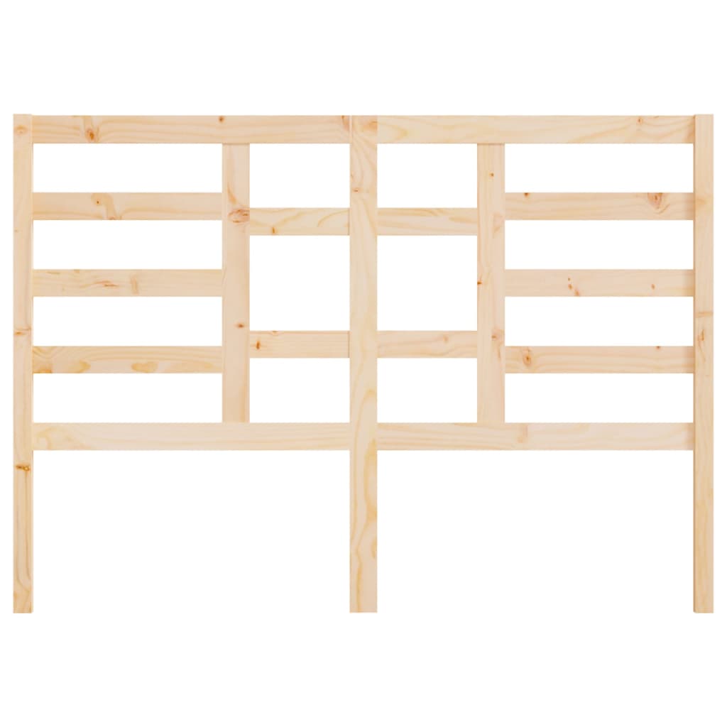 Bed Headboard 126x4x104 cm Solid Wood Pine