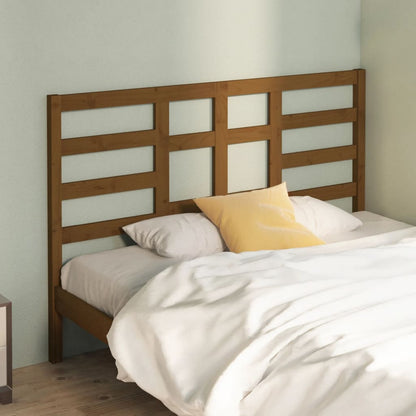 Bed Headboard Honey Brown 126x4x104 cm Solid Wood Pine