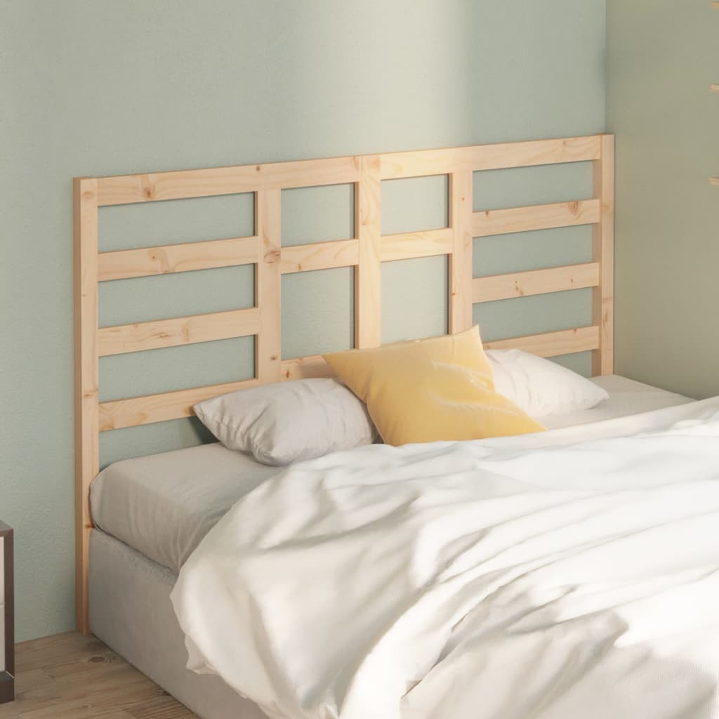 Bed Headboard 146x4x104 cm Solid Wood Pine