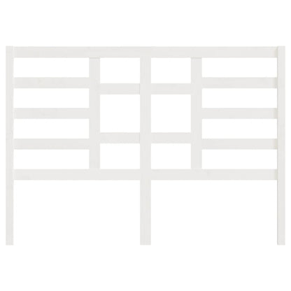 Bed Headboard White 146x4x104 cm Solid Wood Pine