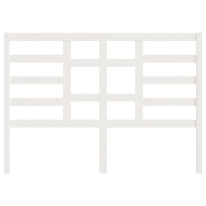 Bed Headboard White 166x4x104 cm Solid Wood Pine